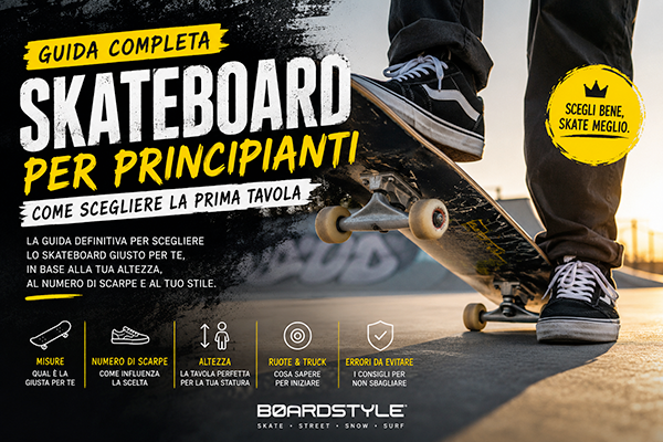 Skateboard per principianti: iniziare a imparare oggi
