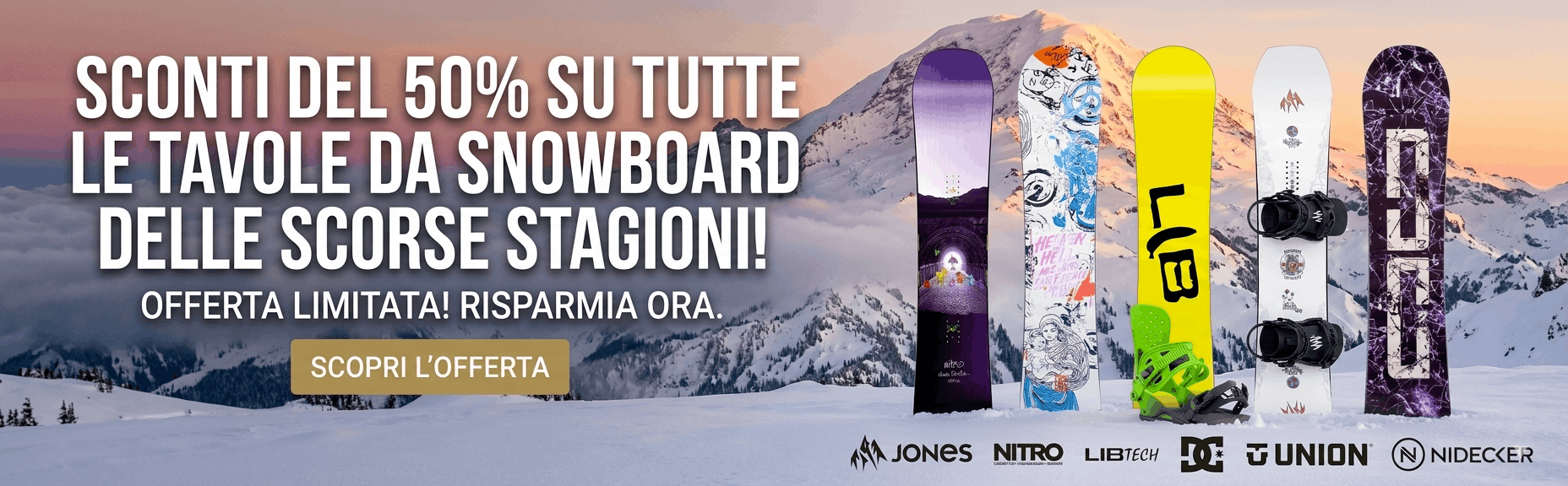 Snowboard Sconto 50%